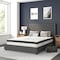 Flash Furniture Queen Size Dk Gray Fabric Platform Bed & Mattress HG-BM10-47-GG - alternate 1